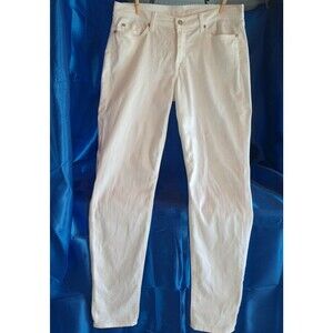 Men's 7 For All Mankind 31x32 White Jeans Light Academia Classic School Office